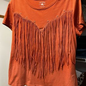Western fringe top